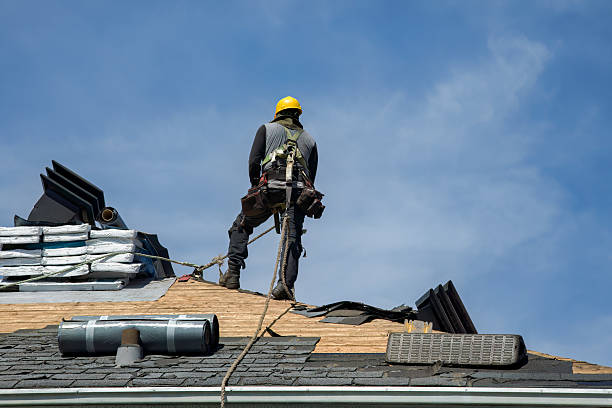 Professional Gutter Installation technician working in Camp Dennison, OH